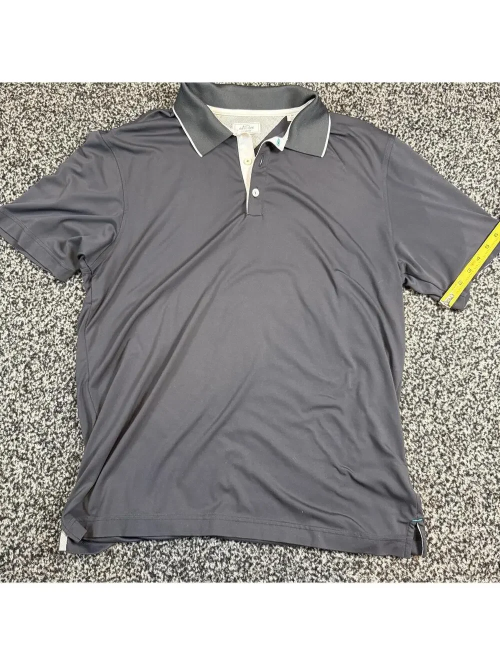 AdiPure Adidas Black Men's performance shirt polo size medium